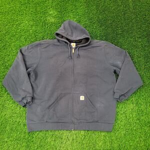 Carhartt Zip Hoodie 2XL/3XL 30x29 Baggy Faded